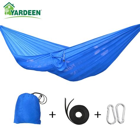 Person Outdoor Super Soft Widened Mesh Hammock Beach Double Ice