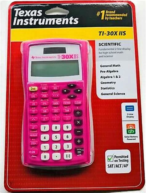 Texas Instrument TI 30X IIS calculadora científica color rosa rosa