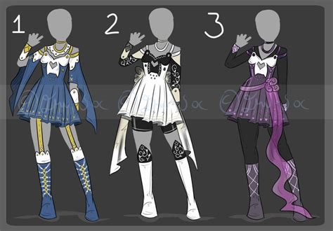 Mini Single Clothing Adopt Set Closed By Jxw Spiralofchaos On Deviantart