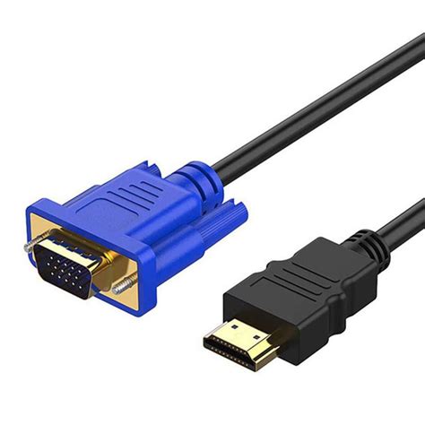 Male To Vga D Sub Male Video Adapter Cable For Pc Tv Computer Monitor