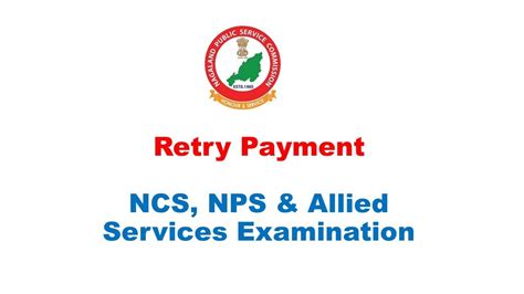 How To Retry Payment NCS NPS Allied Services Examination YouTube