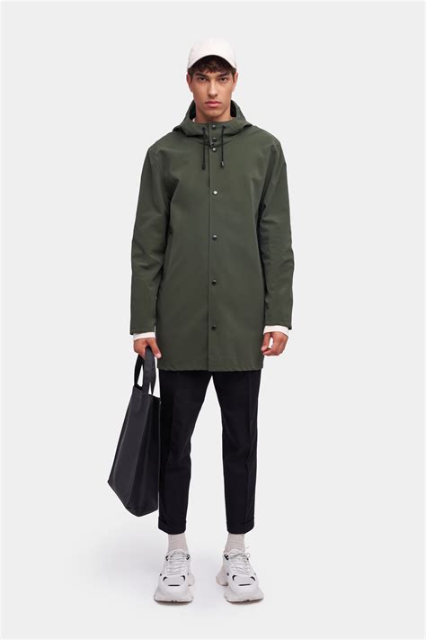 Stockholm Lightweight Matte Raincoat Dark Green Stutterheim Us