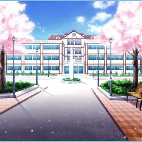 School Background Anime