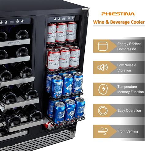 Phiestina Refrigerador De Vino Y Bebidas Enfriador De Vino 20