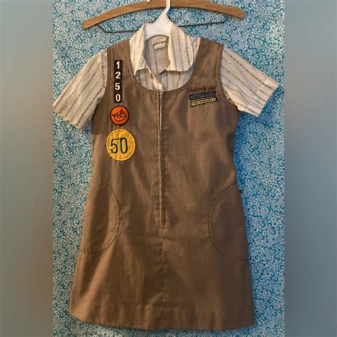 Girl Scouts Other Vintage Official Girl Scouts Brownie Uniform Size