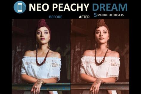 Neo Peachy Dream Mobile Lightroom Presets Graphic By 3motional