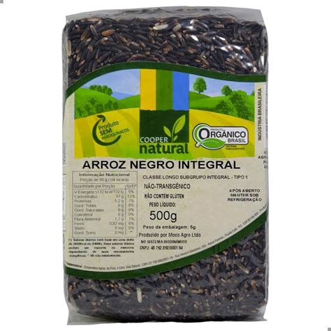 Arroz Preto Integral Org Nico G Coopernatural