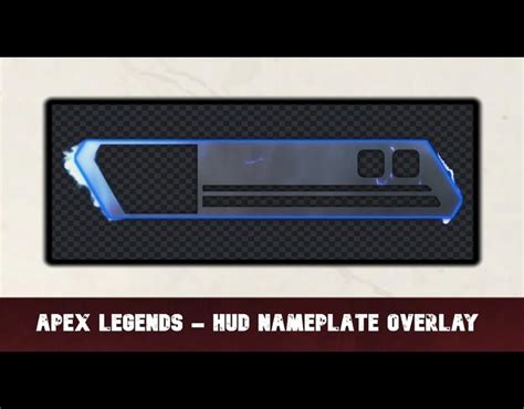 Apex Legends Healthbar Health Bar HUD Overlay Animated Blue Etsy