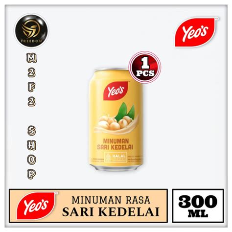 Jual Yeos Minuman Sari Kedelai Kaleng 300 Ml Soya Bean Harga