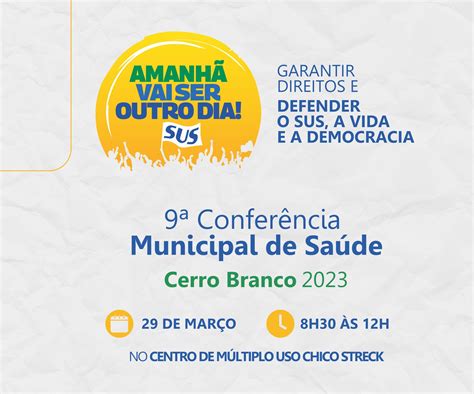 Cerro Branco Realiza 9ª Conferência Municipal De Saúde