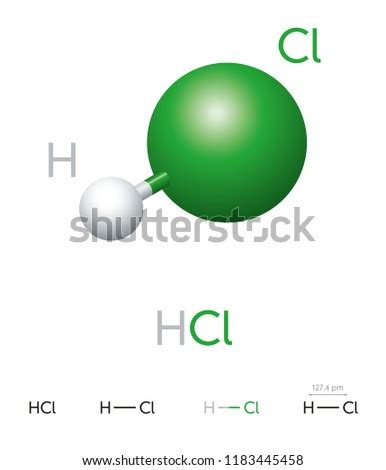 Hcl Molecule Stock Vector Images Avopix