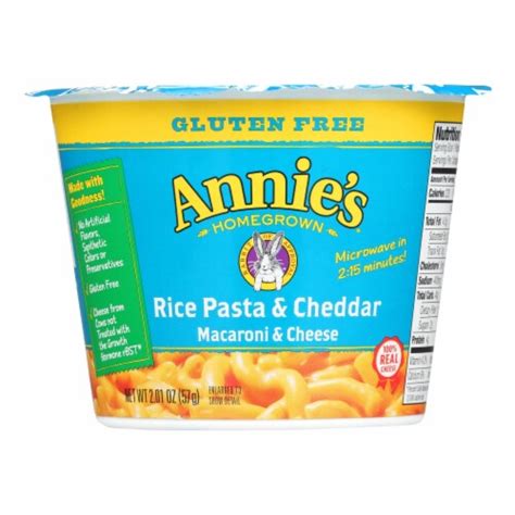 Annie S Homegrown Gluten Free Rice Pasta And Cheddar Cheese Cup Case