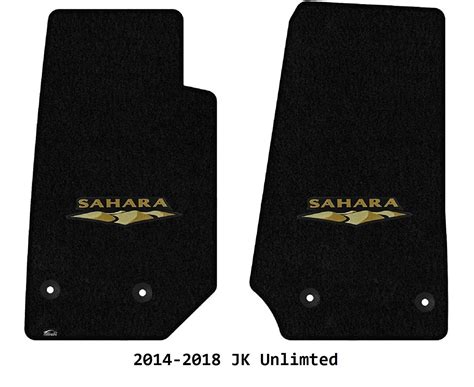 Lloyd Mats Velourtex Jeep Wrangler Sahara Logo Front Floor Mats 1987 And Up Ebay