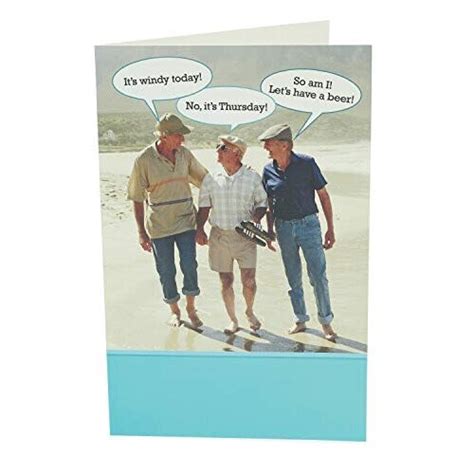 UK Greetings Birthday Card For Him Friend Age Joke Design Blue