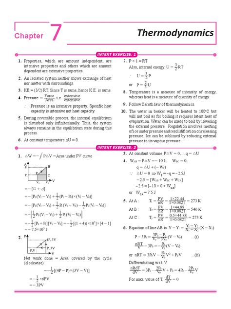 11.7 Thermodynamics Solution - Premium | PDF | Temperature | Entropy 