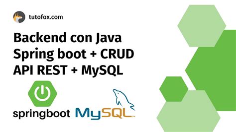 Tutorial Backend Con Java Spring Boot CRUD API REST MySQL