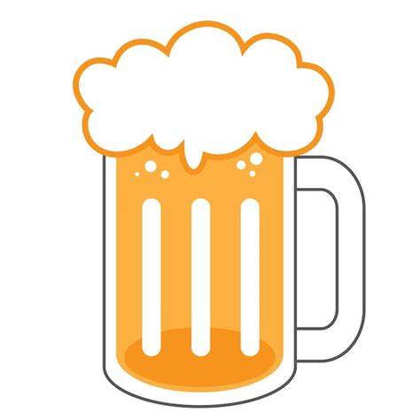 Una Imagen Vectorial De Icono De Jarra De Cerveza Vector Premium