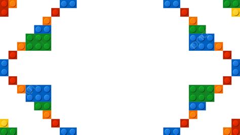 Lego Colorful Toy Border Lego Frame Toy Png Transparent Clipart