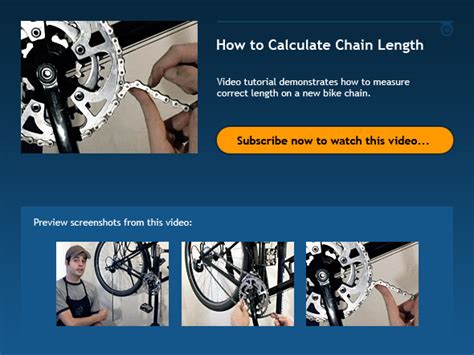 How to Calculate Chain Length - Bicycle Tutor Video