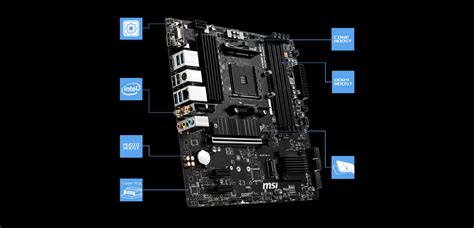 Msi B550m Pro Vdh Wifi Proseries Motherboard Amd Am4 Ddr4 Pcie Sata