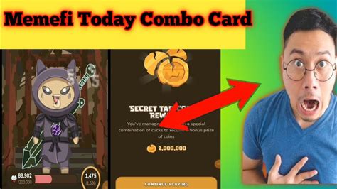 Memefi Today Combo Card Memefi 16th June 2024 2Million Combo Card