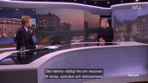 Björn Håkansson on Twitter Att lyssna till Magdalena Andersson som