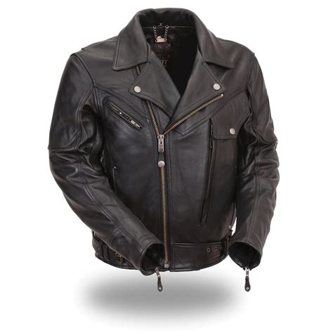 Xpert Performance Men S Bronson Hybrid Black Leather Motorcycle Jacket