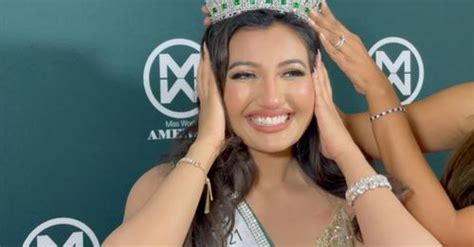 Shree Saini Becomes First Indian To Win Miss World America Inbrief