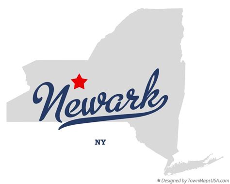 Map of Newark, NY, New York