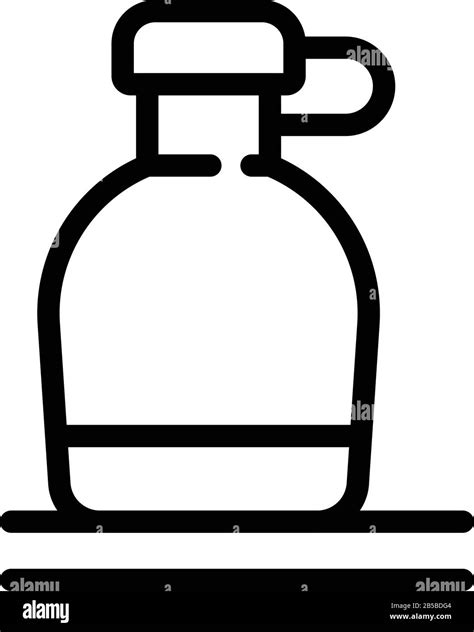 Water Flask Bottle Icon Outline Style Stock Vector Image Art Alamy