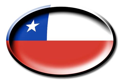 Premium Photo Chile Round Country Flag On White Background