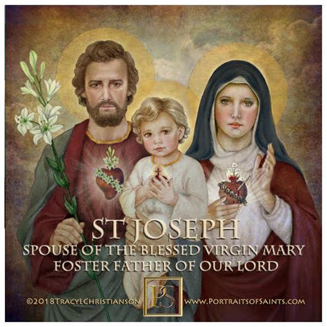 Happy Feast Day Saint Joseph Spouse Of The Portraits Of Saints