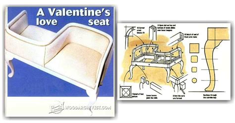 Valentines Loveseat Plans • Woodarchivist