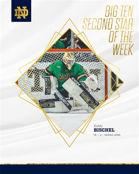 Notre Dame Hockey On Twitter Congrats To Ryan Bischel Who Was Tabbed