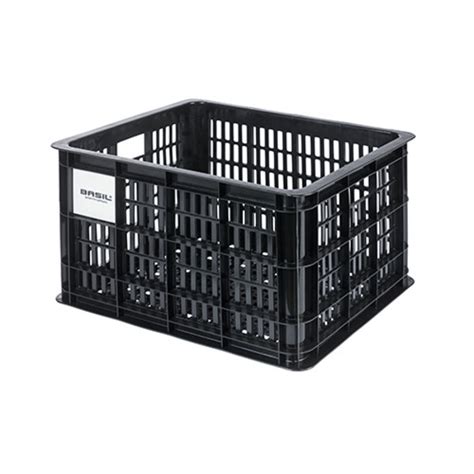 Basil Crate L Fietskrat MIK 40L Zwart Basil