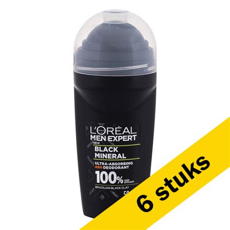 Aanbieding L Oreal Men Expert Deo Roller Carbon Protect 6 Stuks 50