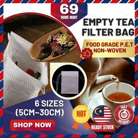 Tea Bag Empty Tea Filter Bag Tea Bag Filter Coffee Filter Bag With Drawstring Uncang Teh Kosong