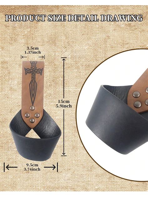 1 pieza Accesorio de cinturón de vaina medieval para hombres