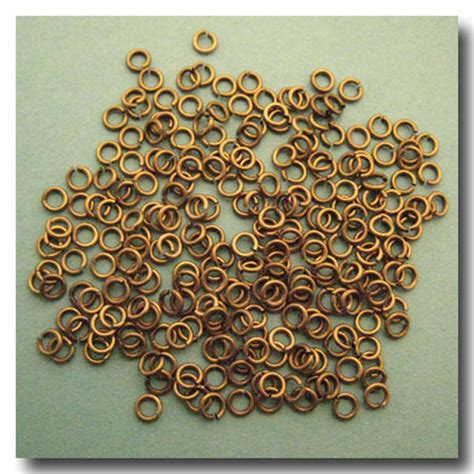 Jump Rings Antique Brass Mm X Gauge Chaingallery