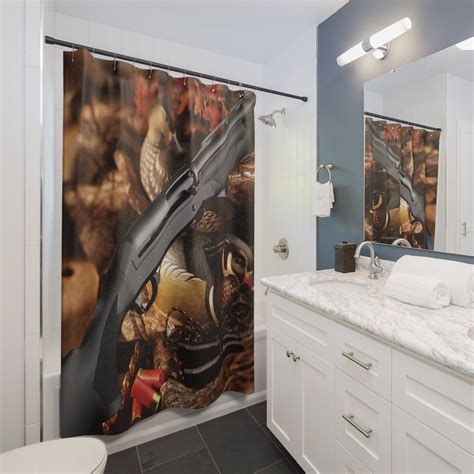 Duck Hunting Shower Curtain And Matching Bath Mat Duck Etsy