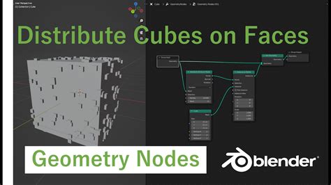 Geometry Nodes Distribute Cubes On Faces Blender 3 1 Youtube