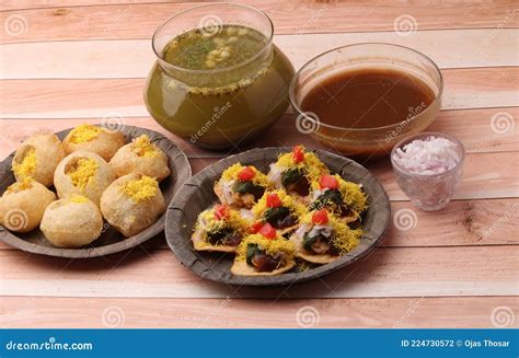 Indian Traditional The Chat Food Stock Photo Image Of Mint Gappa