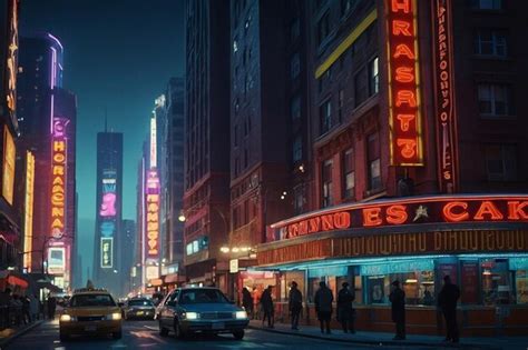 Cinematic Animation Of Iconic City Scenes Premium Ai Generated Image