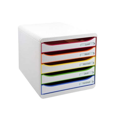 Rangement De Bureau 5 Tiroirs Blanc ON RANGE TOUT