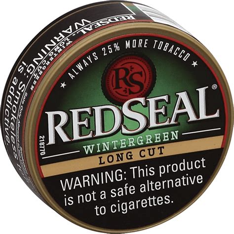 RedSeal Smokeless Tobacco, Long Cut, Wintergreen | Snuff | Yoder's ...