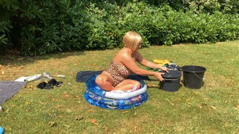 More Inflatable Fun In The Garden Busty British Babe CherryB Clips Sale