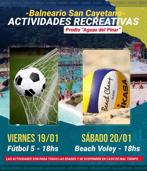 Verano En San Cayetano Actividades Recreativas En El Complejo Aguas