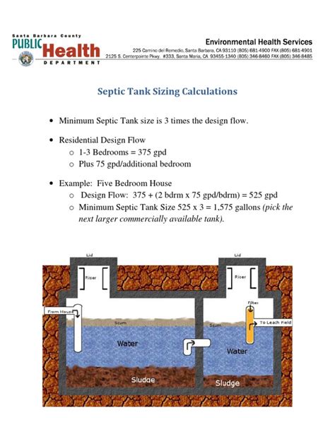 Septic Tank Sizing Calculations Pdf