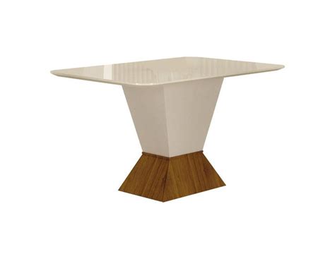 Mesa De Jantar 4 Lugares 1 20m Tampo Copo MDF Vidro Larissa Moveis