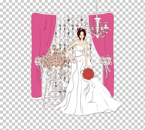 Bride Contemporary Western Wedding Dress Illustration Png Clipart